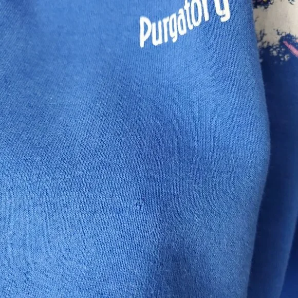 Fruit Of The Loom Blue Colorado Purgatory Double Sided Graphic Sweatshirt XL VTG - Picture 6 of 10